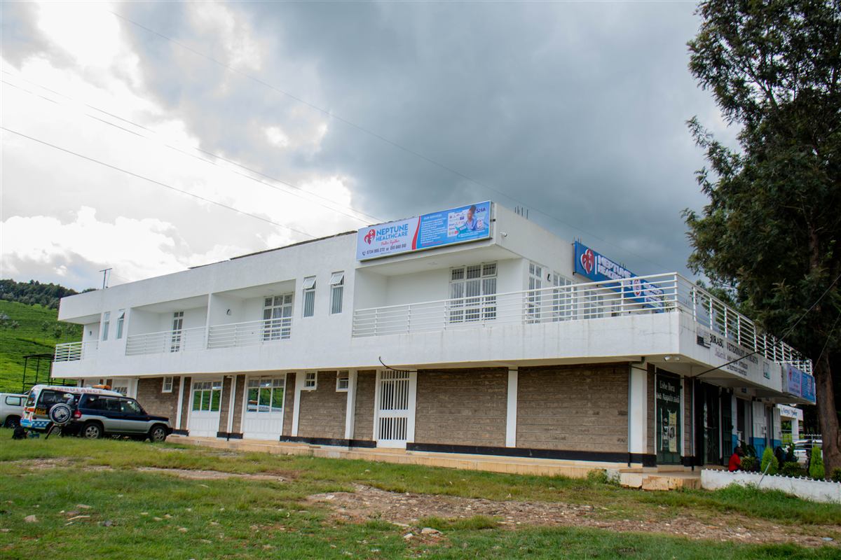 The Neptune Healthcare building, seen from the road